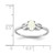 Sterling Silver Rhodium-Plated Lab-Created Opal Ring, 2 mm, 2 mm Wide, 7 mm Top Length, 5 mm Top Width, Polished - View 4