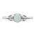 Sterling Silver Rhodium-Plated Lab-Created Opal Ring, 2 mm, 2 mm Wide, 7 mm Top Length, 5 mm Top Width, Polished - View 5