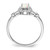Sterling Silver Rhodium-Plated Lab-Created Opal & 0.021ct Diamond. Ring, 2 mm, 2 mm Wide, 10 mm Top Length, 8 mm Top Width, Polished - View 2