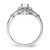 Sterling Silver Rhodium-Plated Lab-Created Opal & 0.021ct Diamond. Ring, 2 mm, 2 mm Wide, 10 mm Top Length, 8.5 mm Top Width, Polished - View 2