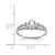 Sterling Silver Rhodium-Plated White Topaz & 0.021ct Diamond. Ring, 2 mm, 2 mm Wide, 7 mm Top Length, 5 mm Top Width, Polished - View 4