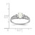 Sterling Silver Rhodium-Plated Lab-Created Opal & 0.021ct Diamond. Ring, 2 mm, 2 mm Wide, 7 mm Top Length, 5 mm Top Width, Polished - View 4