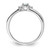 Sterling Silver Rhodium-Plated Cubic Zirconia & 0.04ct Diamond Birthstone Ring - View 2