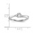 Sterling Silver Rhodium-Plated Cubic Zirconia & 0.04ct Diamond Birthstone Ring - View 3