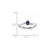 Sterling Silver Rhodium-Plated Amethyst/0.04ct Diamond Birthstone Ring - View 3