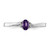 Sterling Silver Rhodium-Plated Amethyst/0.04ct Diamond Birthstone Ring - View 5