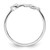 Sterling Silver Rhodium-Plated Polished Infinity White Topaz Ring - View 2