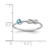 Sterling Silver Rhodium-Plated Polished Infinity LS Blue Topaz Ring - View 3