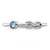 Sterling Silver Rhodium-Plated Polished Infinity LS Blue Topaz Ring - View 5