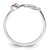 Sterling Silver Rhodium-Plated Polished Infinity Lab-Created Ruby Ring - View 2