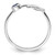 Sterling Silver Rhodium-Plated Polished Infinity Lab-Created Sapphire Ring - View 2
