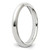Sterling Silver Rhodium-Plated 3 mm Comfort Fit Wedding Band, Domed - View 9