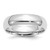 Sterling Silver Rhodium-Plated 6 mm Comfort Fit Wedding Band, Domed