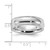 Sterling Silver Rhodium-Plated 6 mm Comfort Fit Milgrain Wedding Band, Half Round - View 4