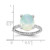 Cheryl M Sterling Silver Rhodium-Plated Cabochon Lab-Created Opal and Brilliant-Cut Cubic Zirconia Oval with Side Stones Ring - View 4
