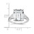Cheryl M Sterling Silver Rhodium-Plated Fancy Emerald-Cut and Brilliant-Cut Cubic Zirconia Ring - View 5