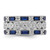 Cheryl M Sterling Silver Rhodium-Plated Emerald-Cut & Brilliant-Cut Blue and White Cubic Zirconia Three Piece Eternity Ring Set - View 4