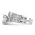 Cheryl M Sterling Silver Rhodium-Plated Polished Cubic Zirconia Ring Set - View 3