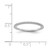 Sterling Silver Rhodium-Plated 0.18ct Diamond Wedding Band, 1 mm - View 4