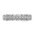 Sterling Silver Rhodium-Plated 0.033ct Diamond Wedding Band, 2 mm - View 5