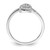 Rhodium-Plated Sterling Silver Rhodium PlatedDiamond Heart Ring, 2 mm - View 2