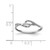 Sterling Silver Rhodium-Plated 0.05ct Diamond Ring, 2 mm - View 3