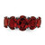 Sterling Silver Rhodium Garnet Ring, 2 mm - QDX587 - View 6