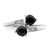 Sterling Silver Rhodium-Plated Dark Sapphire & 0.01ct Diamond Heart Ring, 2 mm - View 5