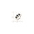 Sterling Silver Rhodium-Plated Sapphire & 0.078ct Diamond Ring, 2 mm - View 3