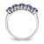 Sterling Silver Rhodium-Plated Tanzanite & 0.032ct Diamond. Ring, 2 mm - View 2