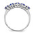 Sterling Silver Rhodium-Plated Tanzanite & 0.032ct Diamond. Ring, 2 mm - View 3