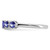 Sterling Silver Rhodium-Plated Tanzanite & 0.032ct Diamond. Ring, 2 mm - View 4