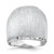 Sterling Silver Rhodium-Plated Radiant Essence Ring, Domed