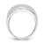 Sterling Silver Rhodium-Plated Radiant Essence Ring, Domed - View 2