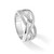 Brilliant Embers Sterling Silver Rhodium-Plated 44 Stone Micro Pavé Cubic Zirconia Polished Ring, 10 mm - View 7