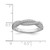 Brilliant Embers Sterling Silver Rhodium-Plated 48 Stone Criss Cross Micro Pavé Cubic Zirconia Polished Ring, 4 mm - View 5