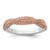 Brilliant Embers Sterling Silver Gold-Tone Rhodium-Plated 48 Stone Criss Cross Micro Pavé Cubic Zirconia Polished Ring, 4 mm
