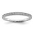 Brilliant Embers Sterling Silver Rhodium-Plated 25 Stone Micro Pavé Cubic Zirconia Polished Ring, 1 mm