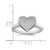 Brilliant Embers Sterling Silver Rhodium-Plated 34 Stone Micro Pavé Cubic Zirconia Heart Ring, 2 mm - View 4