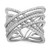Brilliant Embers Sterling Silver Rhodium-Plated 159 Stone Micro Pavé Cubic Zirconia Ring