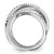 Brilliant Embers Sterling Silver Rhodium-Plated 159 Stone Micro Pavé Cubic Zirconia Ring - View 2