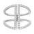 Brilliant Embers Sterling Silver Rhodium-Plated 62 Stone Micro Pavé Cubic Zirconia Ring - View 5