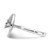 Rhodium-Plated Sterling Silver & Cubic Zirconia Brilliant Embers Swirl Circle Ring, 2.6 mm - View 3