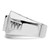 Brilliant Embers Sterling Silver Rhodium-Plated 89 Stone Micro Pavé Cubic Zirconia Polished Men'S Ring, 16 mm - View 3