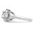 Brilliant Embers Sterling Silver Rhodium-Plated 50 Stone Micro Pavé Cubic Zirconia Ring, 9 mm - View 3