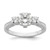 Brilliant Embers Sterling Silver Rhodium-Plated 45 Stone Micro Pavé Cubic Zirconia Ring