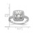 Brilliant Embers Sterling Silver Rhodium-Plated 41 Stone Halo Micro Pavé Cubic Zirconia Ring - View 4
