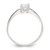 Sterling Silver Cubic Zirconia Ring, 2 mm - QR1003 - View 2