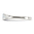 Sterling Silver Cubic Zirconia Ring, 2 mm - QR1003 - View 4