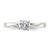 Sterling Silver Cubic Zirconia Ring, 2 mm - QR1003 - View 5